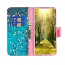 Lommebok deksel for iPhone 14 Plus - Rosa blomster thumbnail