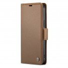CaseMe Lommebok deksel for iPhone 15 brun thumbnail