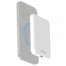Deltaco magnetisk trådløs powerbank 5000mAh - Hvit thumbnail