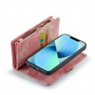 CaseMe 2-i-1 Lommebok deksel iPhone 13 Pro Max rosa thumbnail