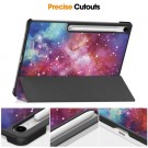 Deksel Tri-Fold Smart til Samsung Galaxy Tab S10 FE+ Plus - Galakse thumbnail