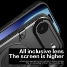Tech-Flex Hybrid TPU Deksel med Ring Kickstand iPhone 17 Air svart thumbnail