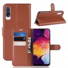 Lommebok deksel for Samsung Galaxy A50/A30s brun thumbnail