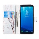Lommebok deksel for Samsung Galaxy S8 hvit marmor thumbnail