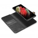 DG.Ming 2-i-1 Lommebok-deksel I Lær Samsung Galaxy S21 Ultra 5G svart thumbnail