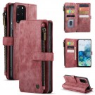 CaseMe retro multifunksjonell Lommebok deksel Samsung Galaxy S20+ plus 5G rød thumbnail