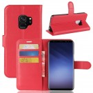 Lommebok deksel for Samsung Galaxy S9 rød thumbnail