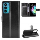 Lommebok deksel for Motorola Edge 20 svart thumbnail