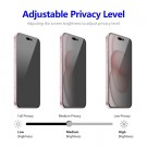 Enkay Hat-Prince Herdet Glass Privacy skjermbeskytter iPhone 15 Plus svart kant thumbnail
