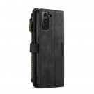 CaseMe retro multifunksjonell Lommebok deksel Samsung Galaxy S21 FE 5G svart thumbnail