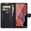 Lommebok deksel for Samsung Galaxy Xcover 5 svart thumbnail