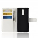 Lommebok deksel for LG Q7/LG Q7 Plus hvit thumbnail