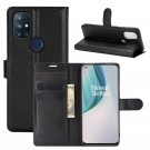 Lommebok deksel for OnePlus Nord N10 5G svart thumbnail