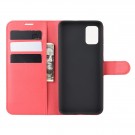 Lommebok deksel for Samsung Galaxy A51 rød thumbnail