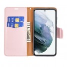Lommebok deksel for Samsung Galaxy S21 FE 5G Roségull thumbnail