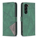 Binfen Lommebok deksel Stitching for Samsung Galaxy S25+ Plus 5G grønn thumbnail