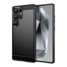 Tech-Flex TPU Deksel Carbon for Samsung Galaxy S25 Ultra 5G svart thumbnail
