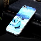 Fashion TPU Deksel for iPod Touch 7/6/5 - blue Butterfly thumbnail