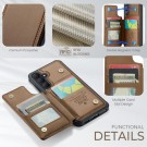 CaseMe Deksel med kortlomme Samsung Galaxy S26 FE 5G brun thumbnail