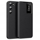 Smart Clear View Flip deksel Samsung Galaxy S23 5G - Svart thumbnail