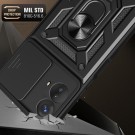 Tech-Flex TPU + PC Deksel med Ring Grep Motorola Moto G73 5G svart thumbnail