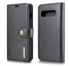 DG.Ming 2-i-1 Lommebok-deksel I Lær Samsung Galaxy S10 Plus svart thumbnail