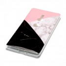 Fashion TPU Deksel for Sony Xperia XZ2 - Rosa/Svart Marmor thumbnail