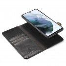 DG.Ming 2-i-1 Lommebok-deksel I Lær Samsung Galaxy S21 FE 5G svart thumbnail