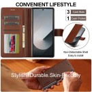 LC.IMEEKE lommebok deksel for Samsung Galaxy Z Fold 8 Ultra 5G brun thumbnail
