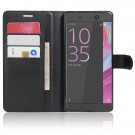 Lommebok deksel for Sony Xperia XA Ultra svart thumbnail