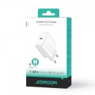 JOYROOM Vegglader & Kabel USB-C hurtiglader 30W - Hvit thumbnail