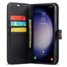 DG.Ming 2-i-1 Lommebok-deksel I Lær Samsung Galaxy S25 5G svart thumbnail