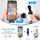 Puluz Dobbel Trådløs mikrofon med android / iPhone USB-C - Svart  thumbnail