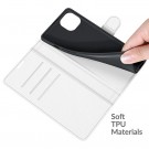 Lommebok deksel for iPhone 13 hvit thumbnail
