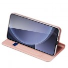 Dux Ducis Skin Pro Series Flip deksel Samsung Galaxy S25 5G Roségull thumbnail