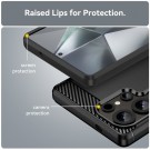 Tech-Flex TPU Deksel Carbon for Samsung Galaxy S25 Ultra 5G svart thumbnail