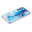 Fashion TPU Deksel for Samsung Galaxy S23 5G - Blå Marmor thumbnail