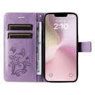 Lommebok deksel til iPhone 16e - Lilla Butterfly thumbnail