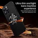 SULADA Mikrofiber skinn Deksel for iPhone 15 med MagSafe svart thumbnail