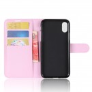 Lommebok deksel for iPhone X/XS lys rosa thumbnail