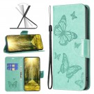 Lommebok deksel til iPhone 14 Pro - Grønn Butterfly thumbnail