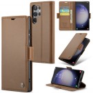 CaseMe Lommebok deksel for Samsung Galaxy S24 Ultra 5G brun thumbnail
