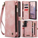 CaseMe 2-i-1 Lommebok deksel Samsung Galaxy S25 5G rosa thumbnail