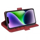 Lommebok deksel Premium for iPhone 15 rød thumbnail