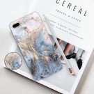 Fashion TPU Deksel med holder iPhone 7 Plus/8 Plus - Blå Marmor thumbnail