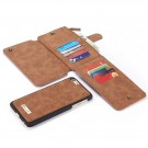 CaseMe 2-i-1 Lommebok deksel iPhone 6 Plus / 6S Plus brun thumbnail
