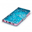 Lommebok deksel til Samsung Galaxy S8 - rosa blomster thumbnail