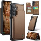 CaseMe Deksel med kortlomme Samsung Galaxy S25+ Plus 5G brun thumbnail
