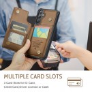 CaseMe Deksel med kortlomme Samsung Galaxy S25+ Plus 5G brun thumbnail