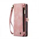 CaseMe 2-i-1 Lommebok deksel Samsung Galaxy S25 5G rosa thumbnail